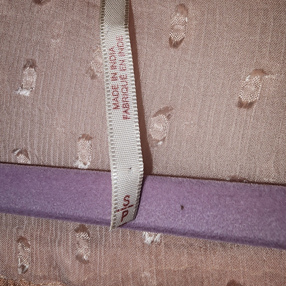 Free People Light Pink Textured Blouse - Picture 5 of 7